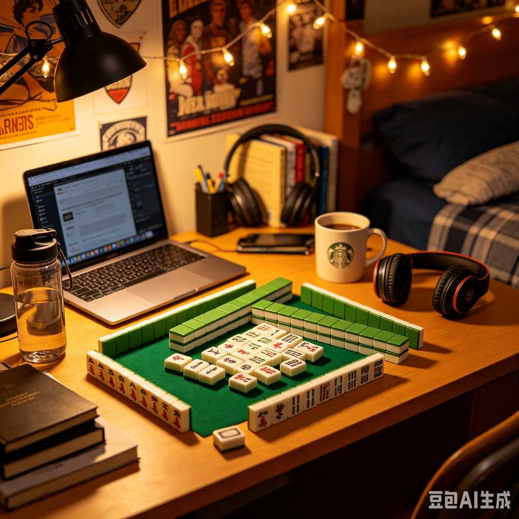 minimal text mahjong set