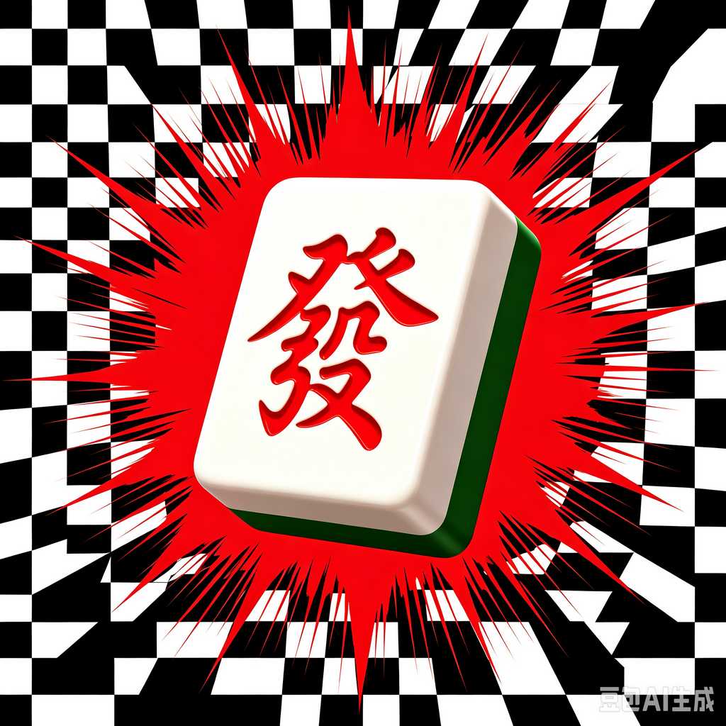 vivid color print mahjong set