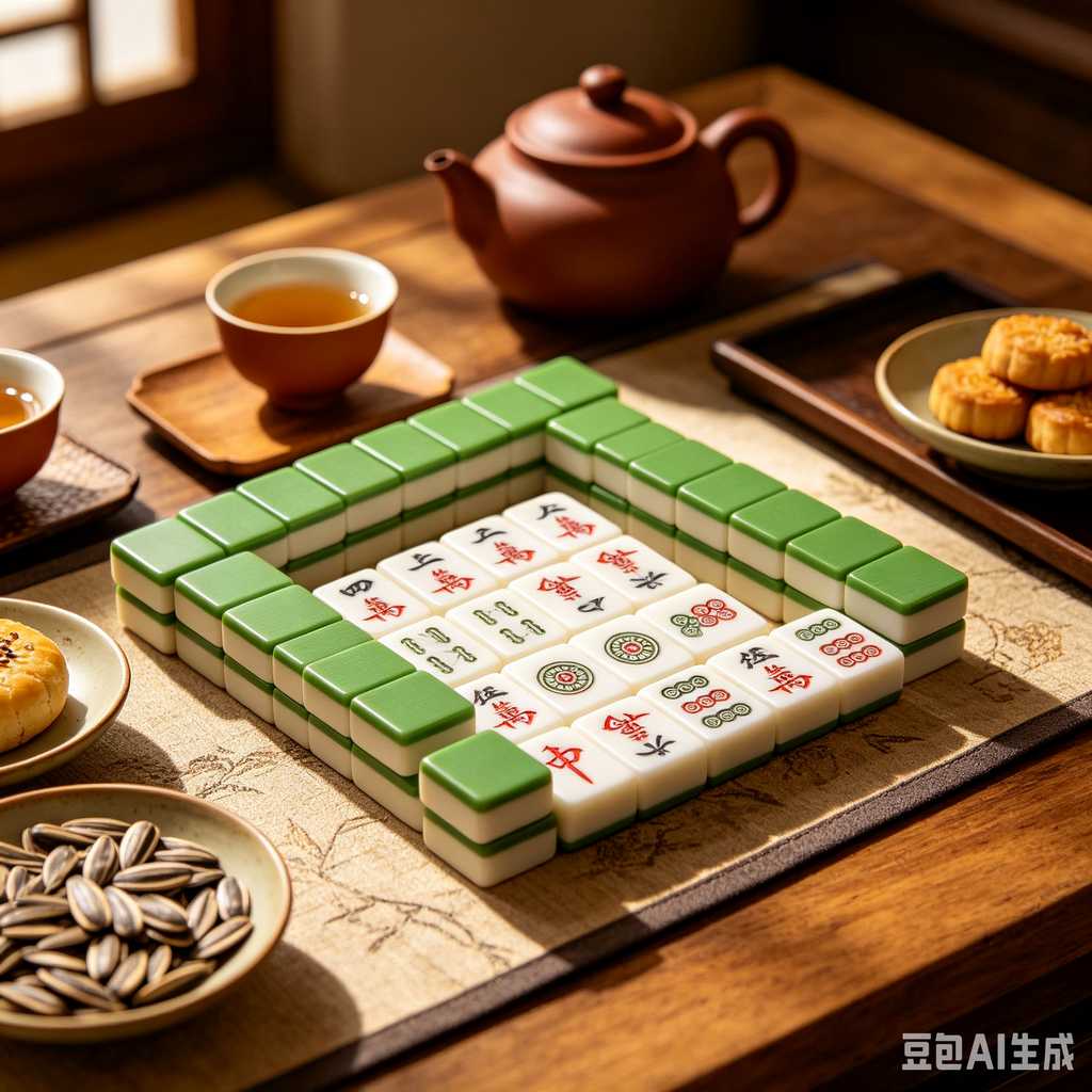 deep print mahjong set